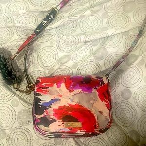multicolored kate spade cross body purse